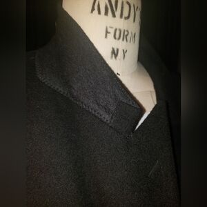 Vtg. Yves Saint laurent 100% Cashmere wool black double breasted Made in France